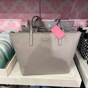 Kate Spade Hayden Top Zip Nimbus Grey Ny